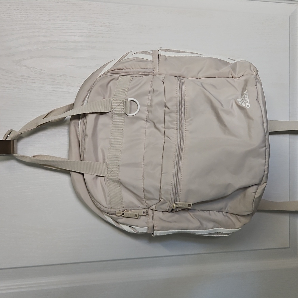 Adidas Essentials 2 Backpack In Beige & White - image 1